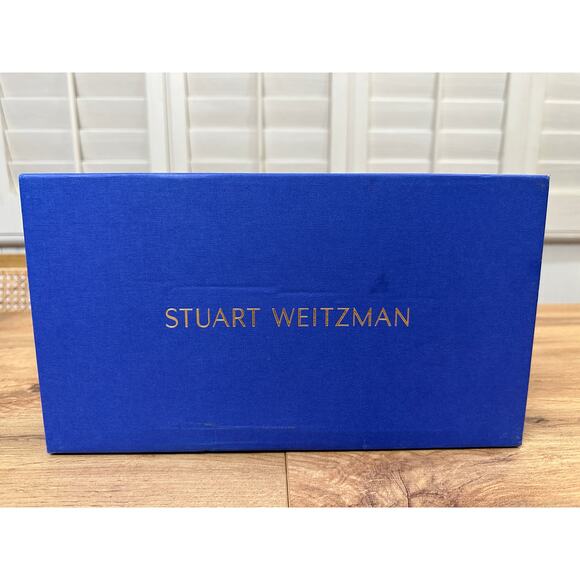 Stuart Weitzman Carmen 75 Slide Sandal Lacquered Nappa Seashell Size 7 NIB - Picture 14 of 14
